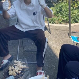 BBQの準備